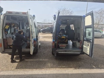 As Pope Francis leaves hospital, his almoner and doctors bring medical care to migrants