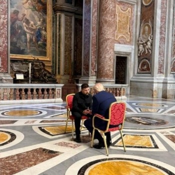 Trump, Zelenskyy meet face-to-face in St. Peter's Basilica