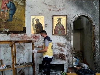 Suicide bomb attack at Syrian church kills at least 20, injures dozens