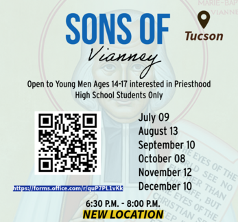 Sons of Vianney: teen men's discernment night