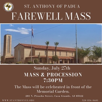 St. Anthony of Padua Farewell Mass