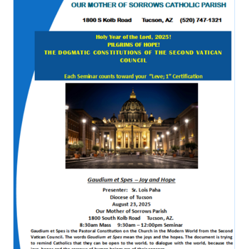 The Constitutions of Vatican II Seminars: Gaudium et Spes