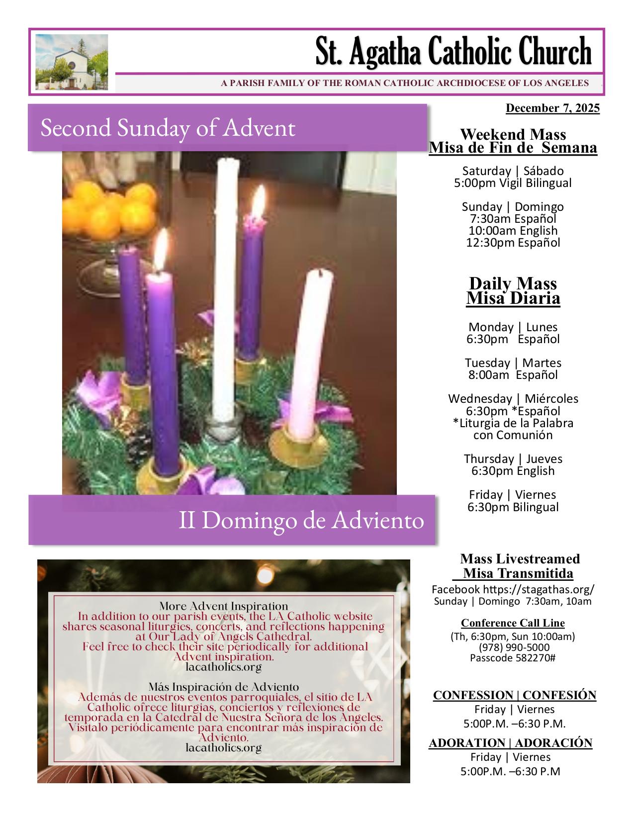 december 7, 2025 Bulletin