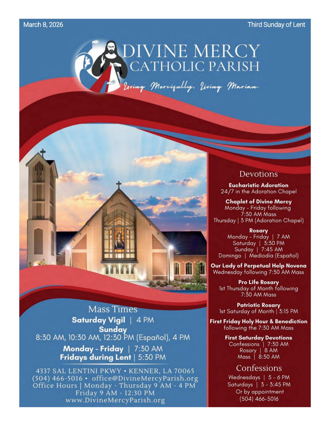 march 8, 2026 Bulletin