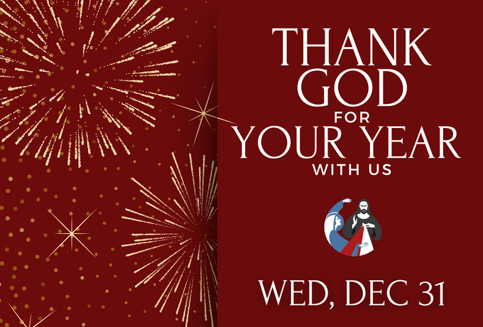 New Year's Eve Holy Hour of Gratitude