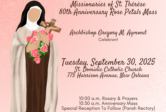Missionaries of St. Thérèse Rose Petals Mass