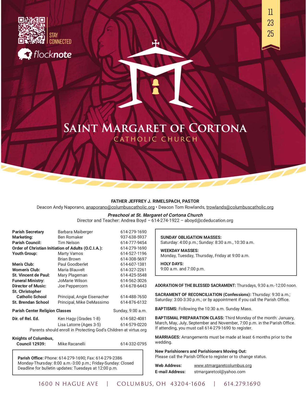 november 23, 2025 Bulletin