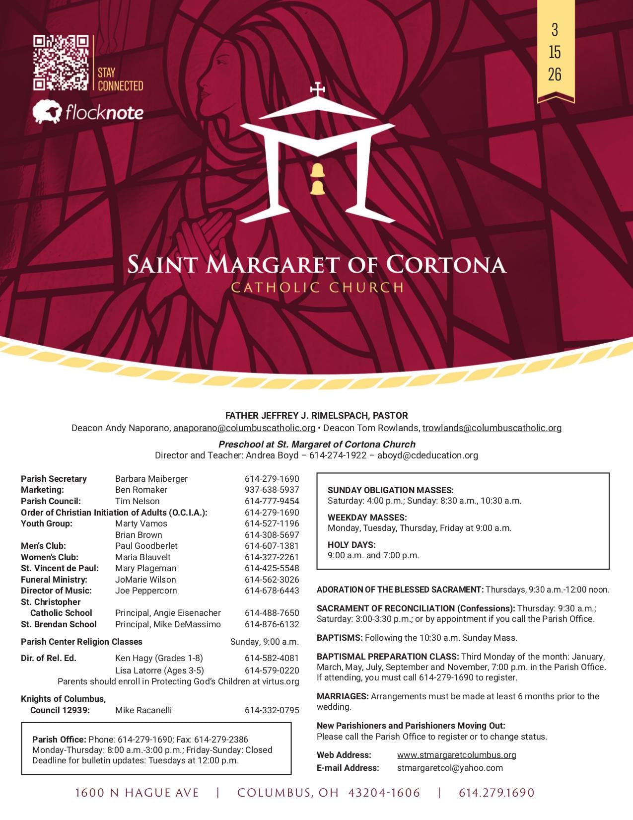 march 15, 2026 Bulletin