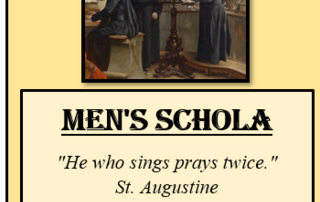 Men's Schola Informational Meeting