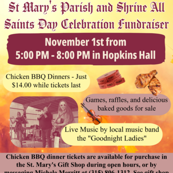 All Saints Day Celebration & Fundraiser 5:00 PM - 8:00 PM