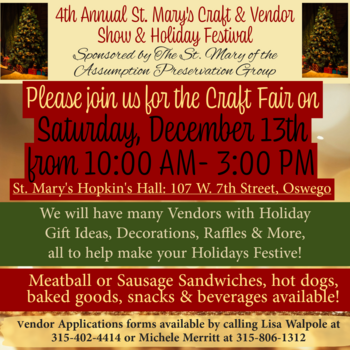 4th Annual Craft and Vendor Show & Holiday Festival