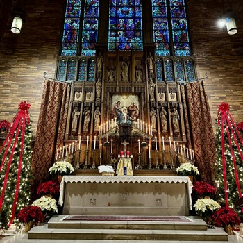 Anticipated Mass for Christmas Eve at 4:00 PM with carols starting at 3:15 PM