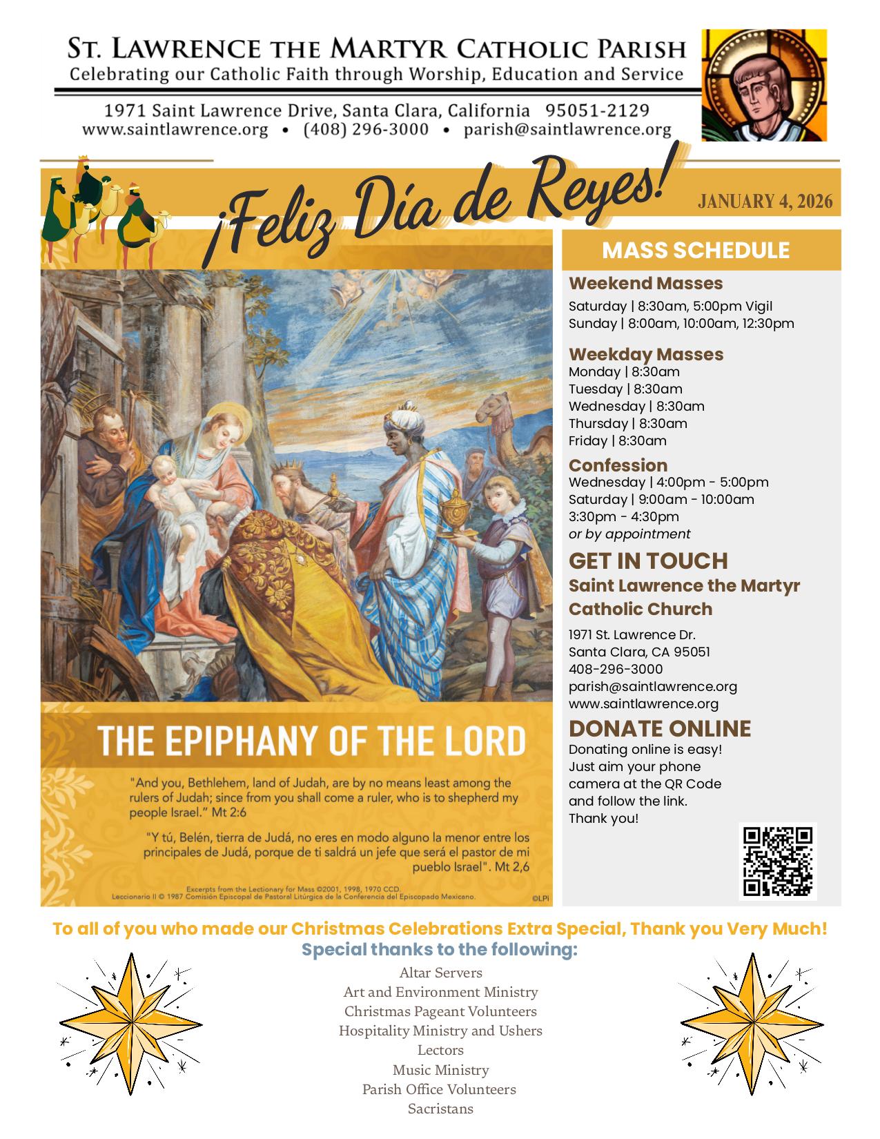 january 4, 2026 Bulletin