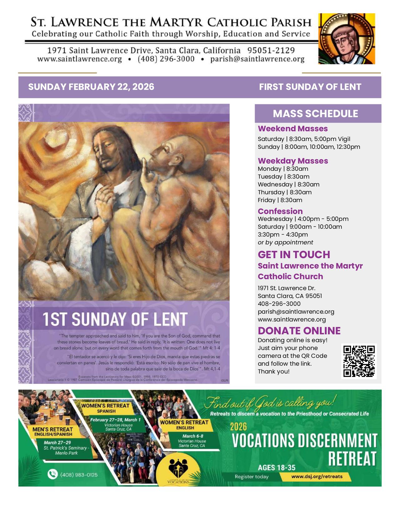 february 22, 2026 Bulletin