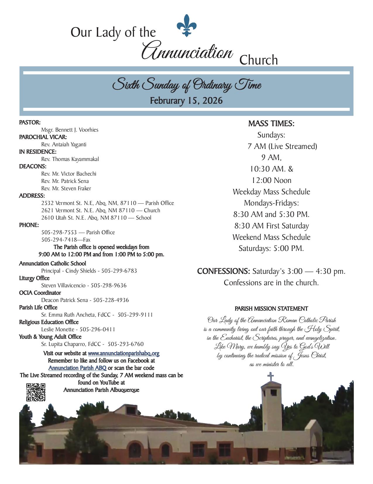 february 15, 2026 Bulletin