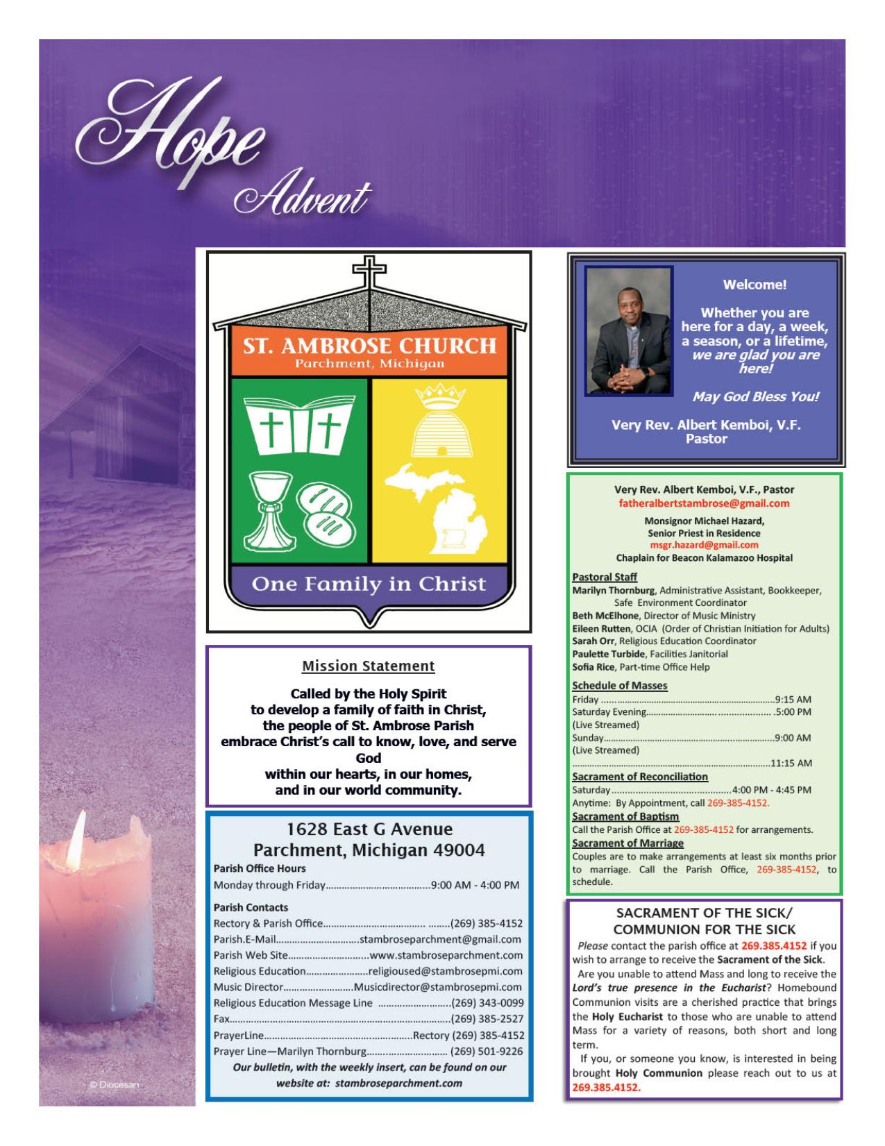 november 30, 2025 Bulletin