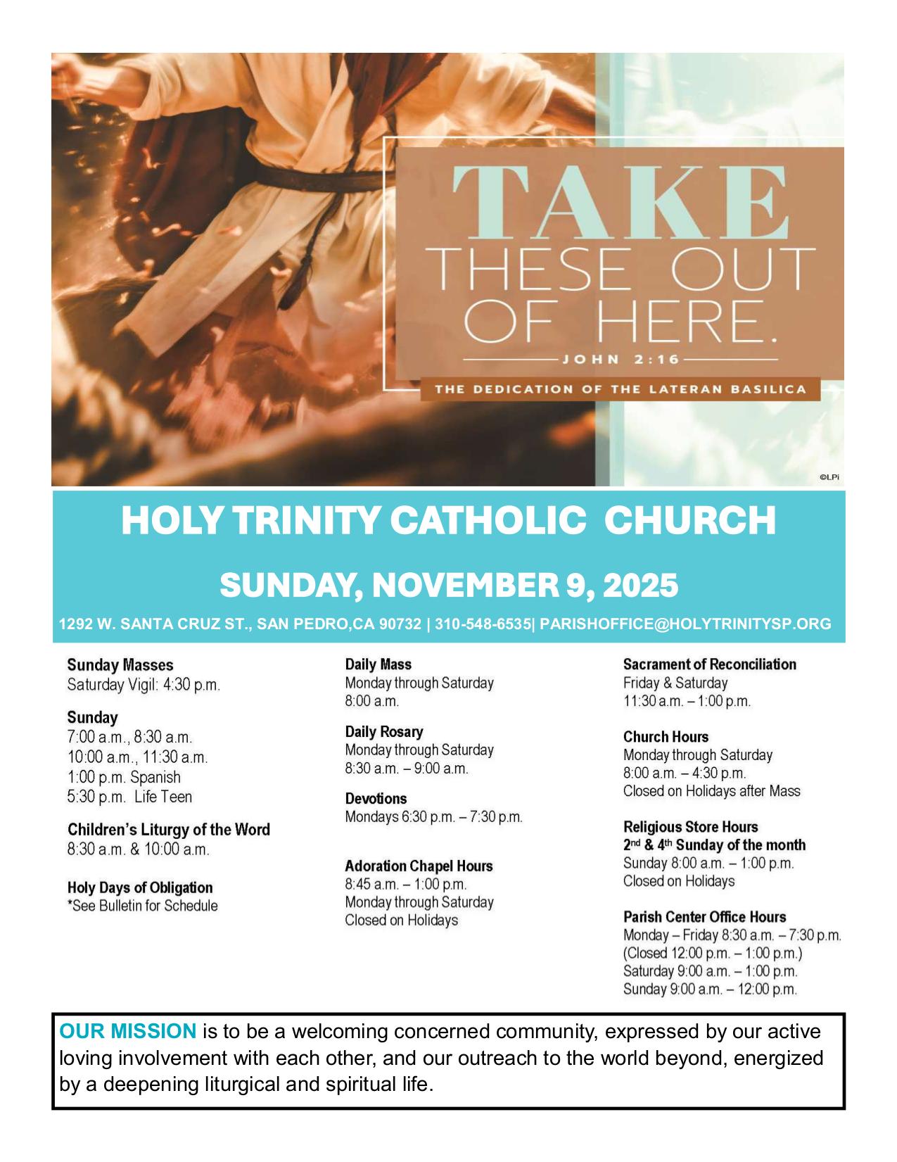 november 9, 2025 Bulletin