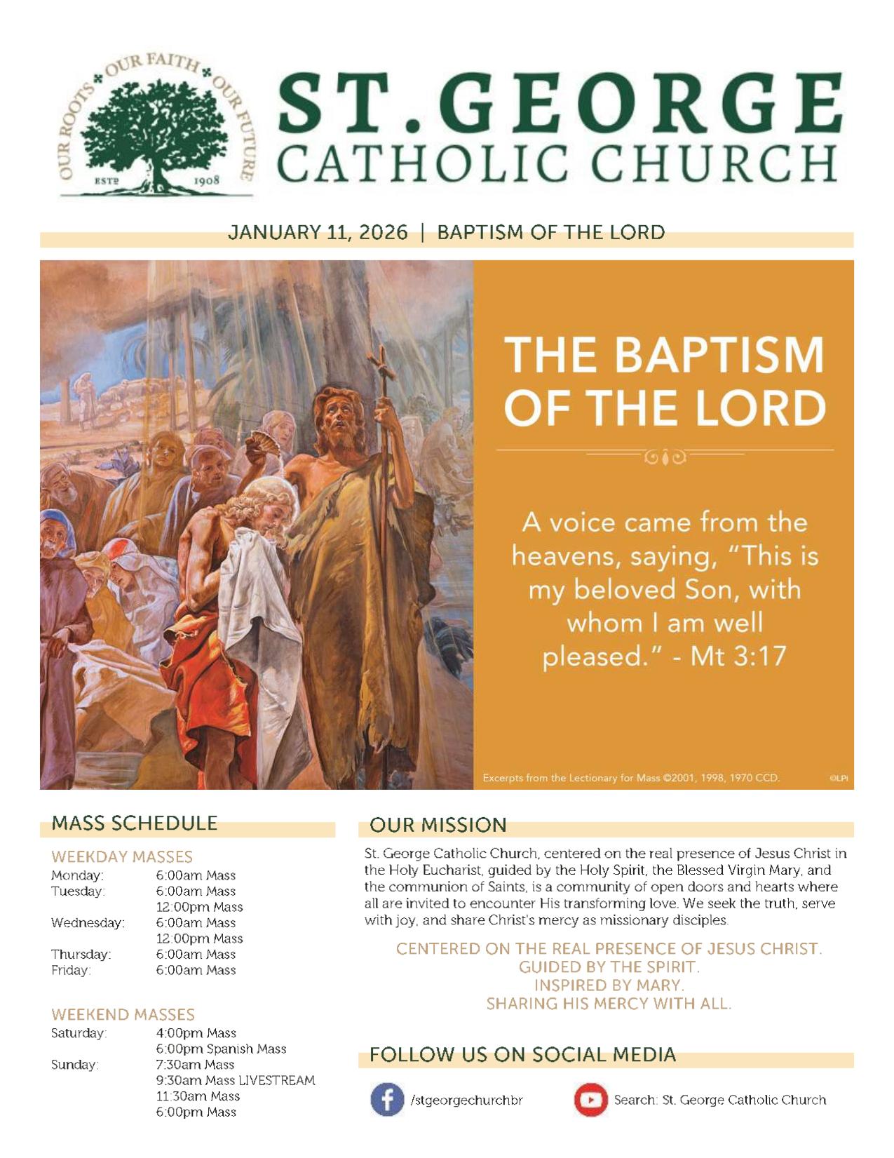 january 11, 2026 Bulletin