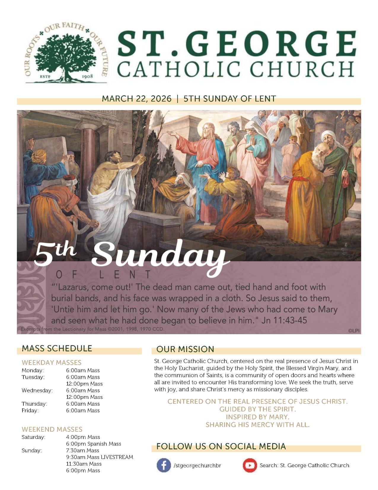 march 22, 2026 Bulletin