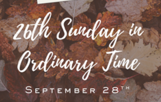 From Fr. Scott: September 28, 2025