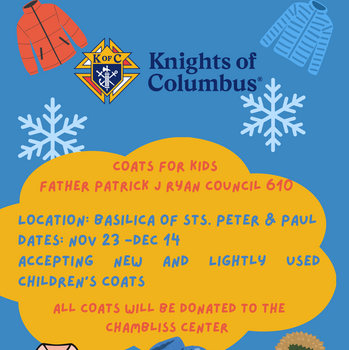 Coats for Kids (Nov. 22 - Dec. 14)
