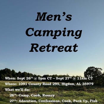 Men’s Camping Retreat