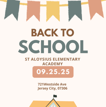 Back to School Night Thursday, September 25 @ 6:00 PM Grades 1-8