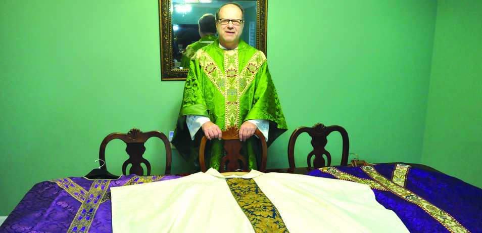 Father Roussel’s vestments donated
