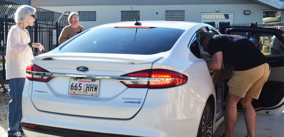 St. Vincent de Paul Makes Special Effort to Help Neighbors in Drive-Thru Food Distribution