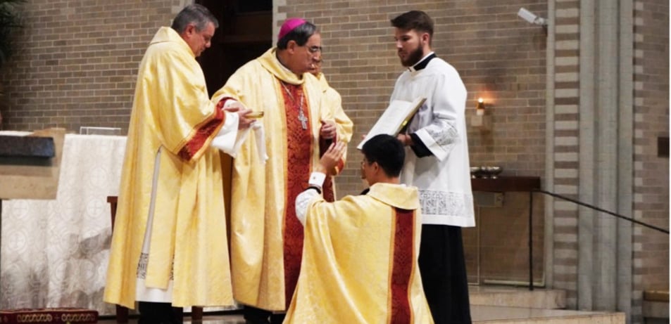 Embrace from CTK Small Group Community Leads Father Tran to Priesthood