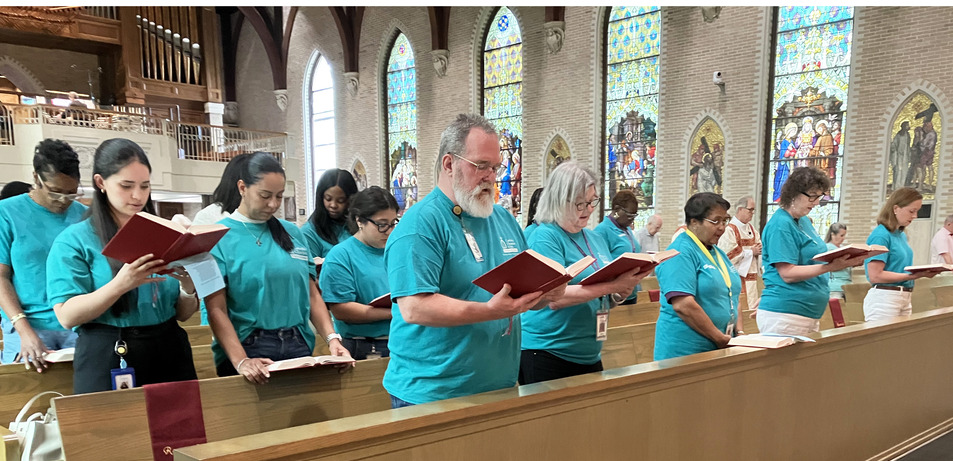Faithful Gather for Mass to Pray for Hurricane Safety