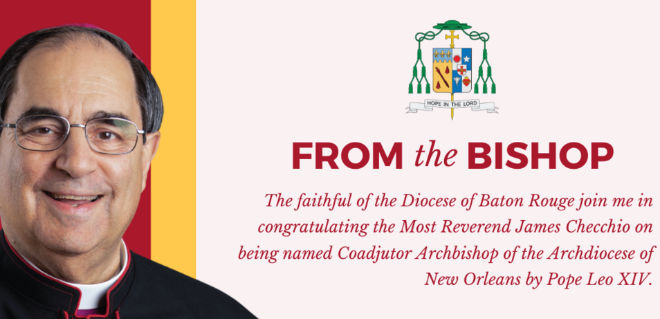 Bishop Duca's Statement on the Appointment of a Coadjutor Archbishop of New Orleans