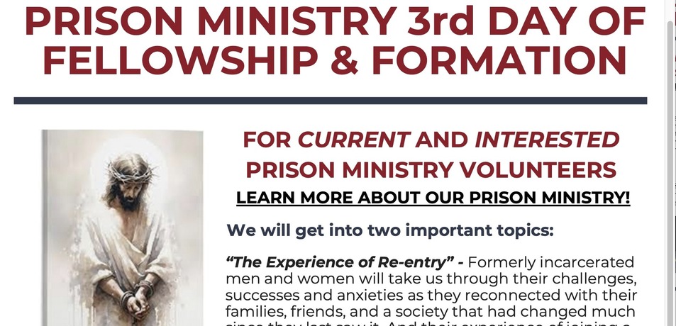 Prison Ministry Day of Fellowship and Formation