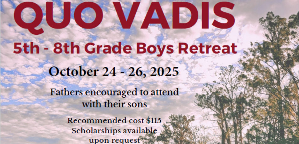 Quo Vadis 5th-8th Grade Boys Retreat