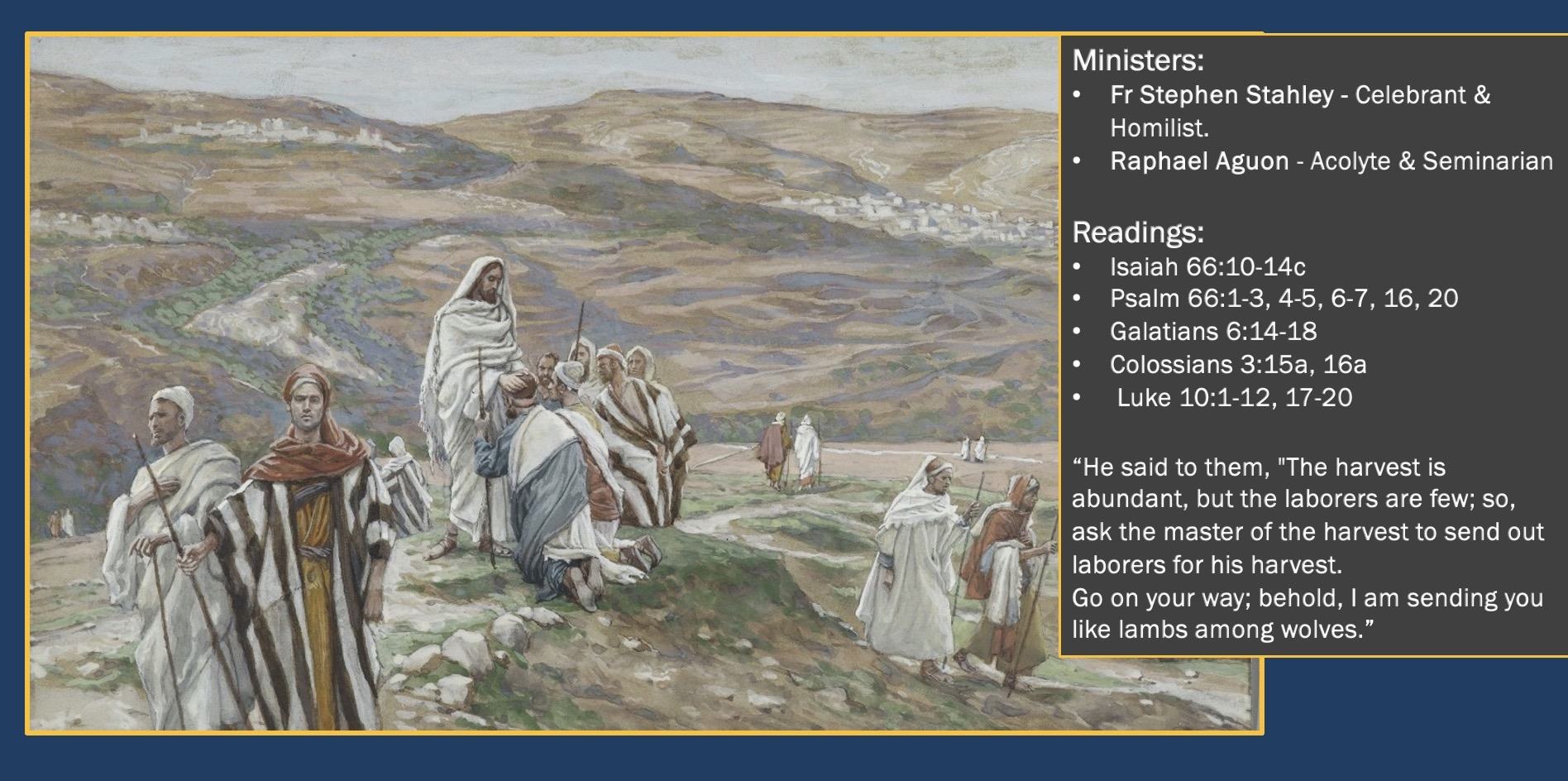 July 6,2025 The 14th Sunday in Ordinary Time