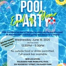 End of Year Pool Party: Wednesday, June 18, 2025