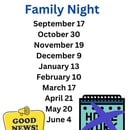 No Homework Family Nights 2025-2026