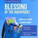 Blessing of the Backpacks: Sunday, September 7, 2025