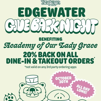 Support AOLG at Bareburger Edgewater