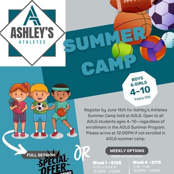 Spots Still Available -- Extend Summer Camp with Ashley's Athletes!