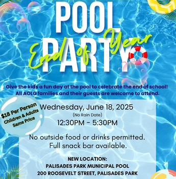 End of Year Pool Party: Wednesday, June 18, 2025