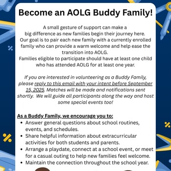 Become an official AOLG Buddy!