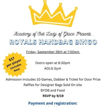 Handbag bingo September 26, 2025