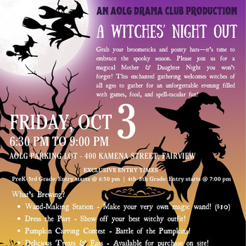 A Witches Night Out: October 3, 2025