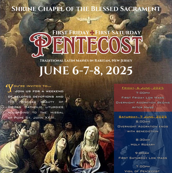 Vigil of Pentecost Latin Mass