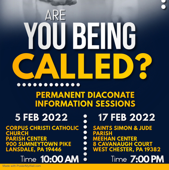 Permanent Diaconate Information Sessions