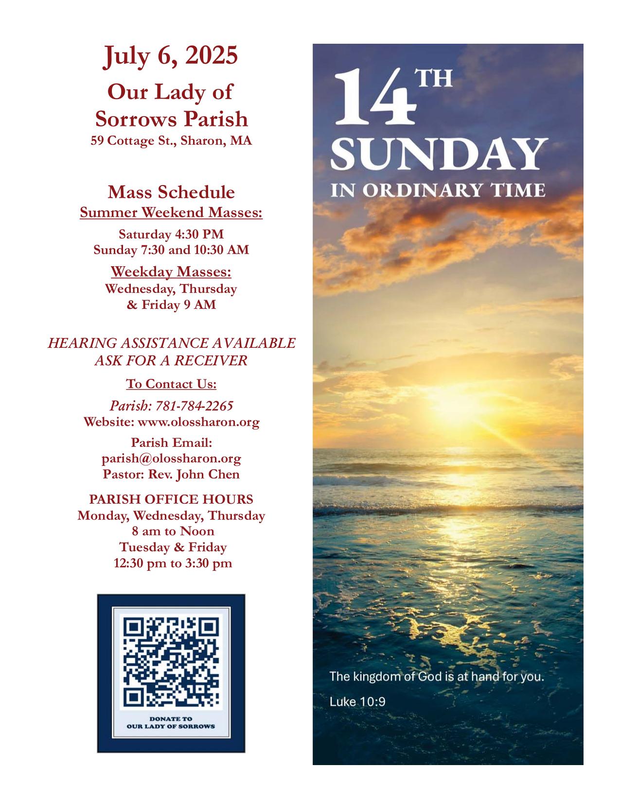 july 6, 2025 Bulletin