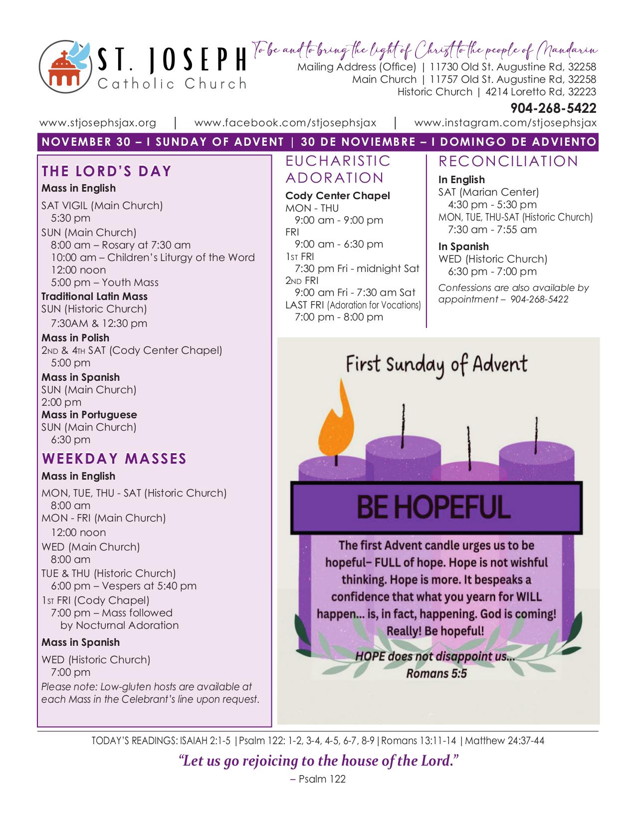 november 30, 2025 Bulletin