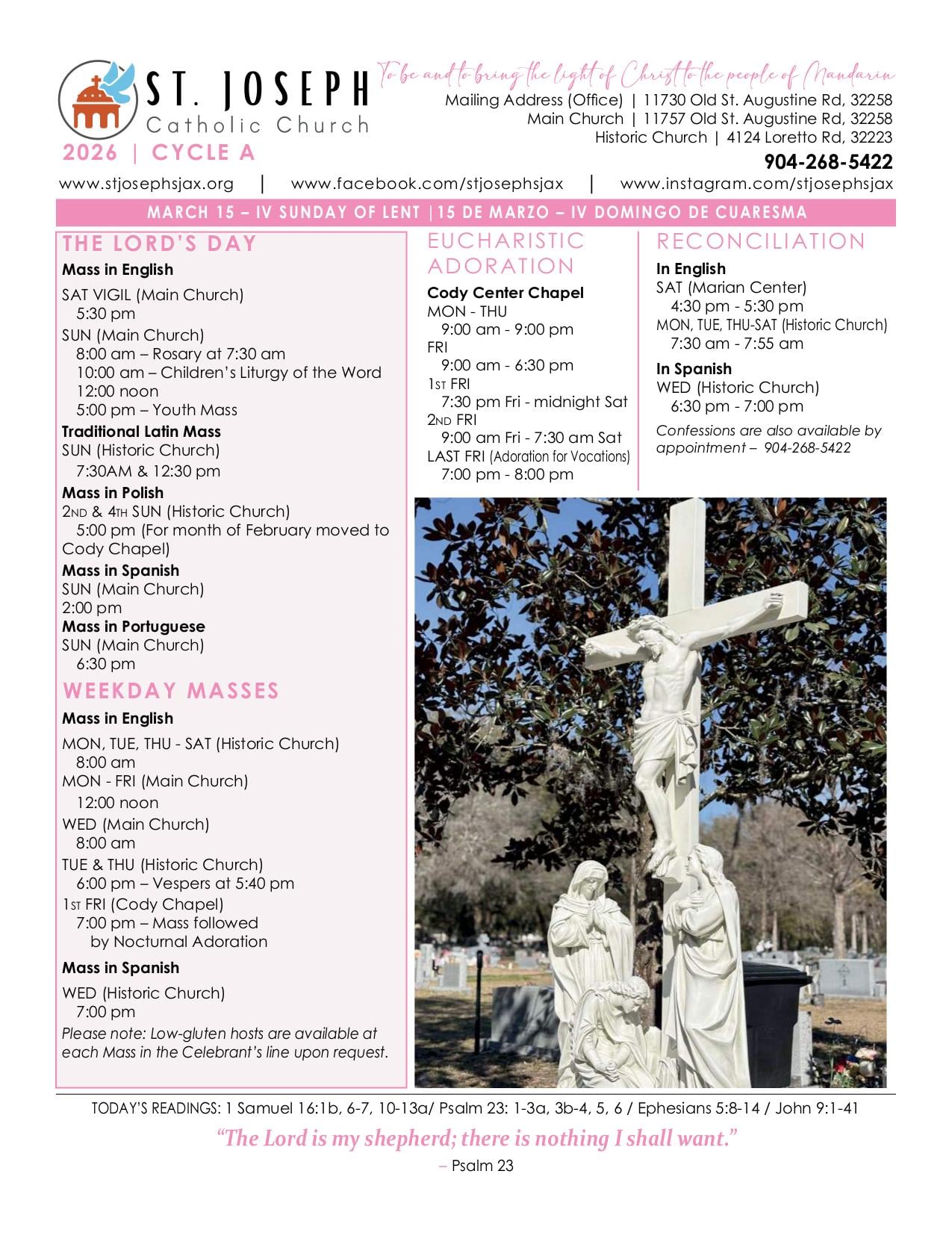 march 15, 2026 Bulletin