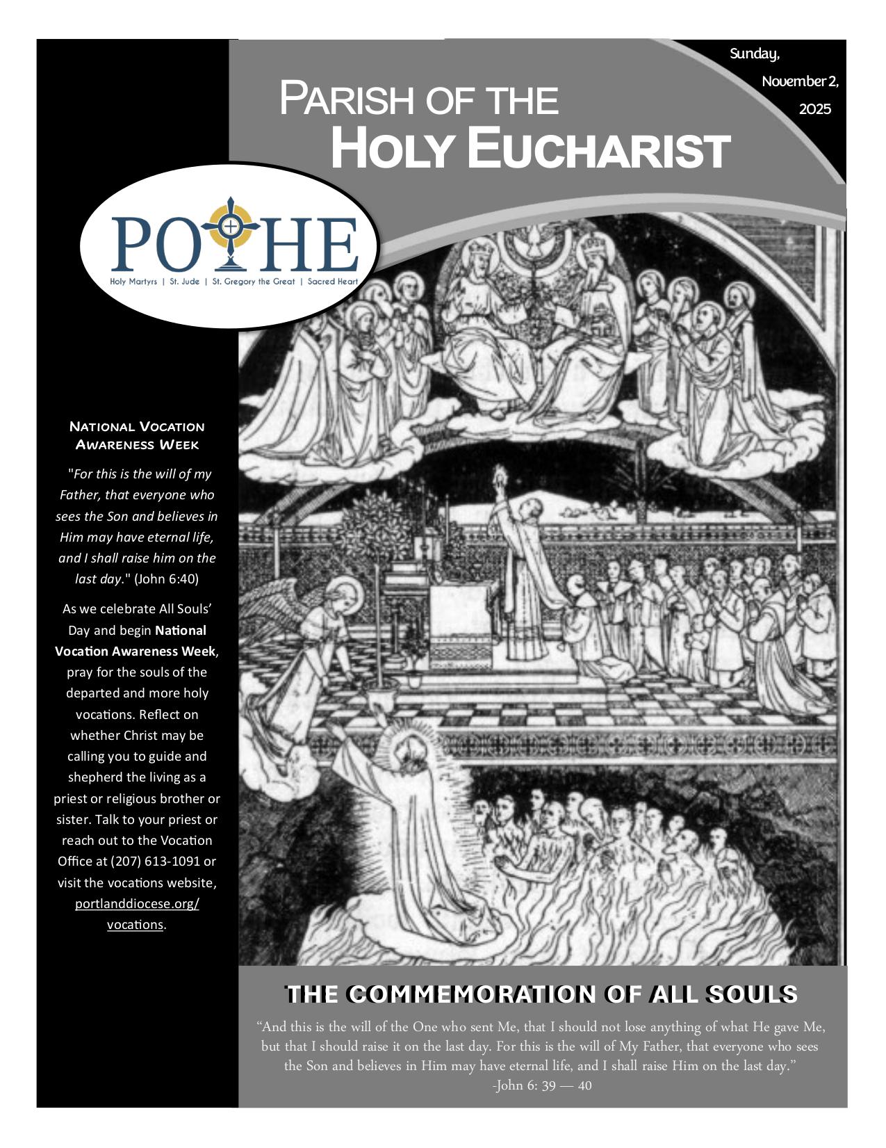 november 2, 2025 Bulletin